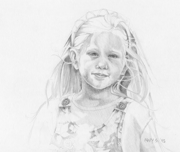 pencil, graphite, drawing, portrait, girl, detailed