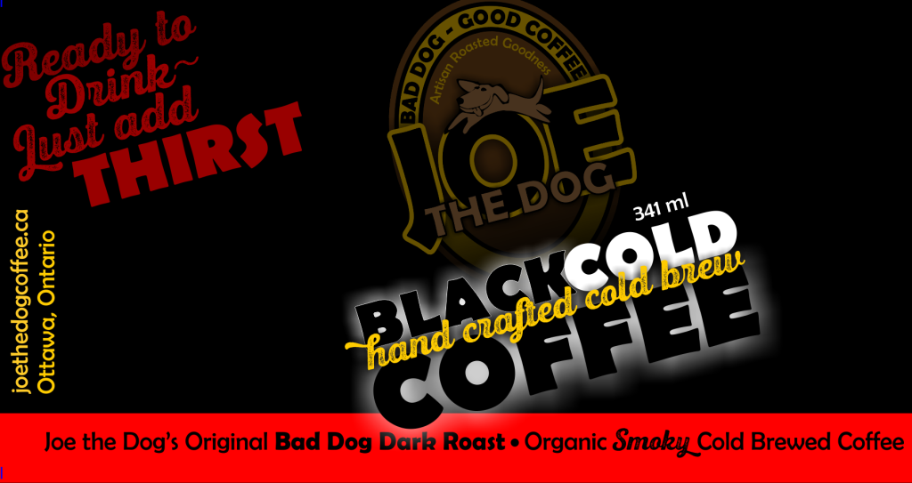 Cold Brew coffee label